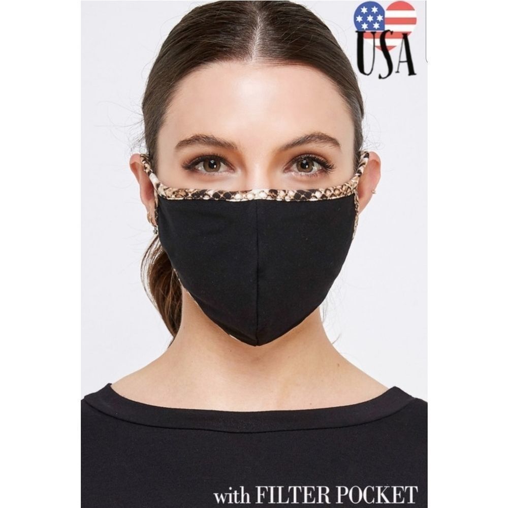 Reusable Filter Pocket Unisex Face Mask